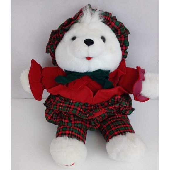 1993 Kmart Christmas Teddy Bear Girl Santa's Magical Toyshop Collection - Picture 1 of 7